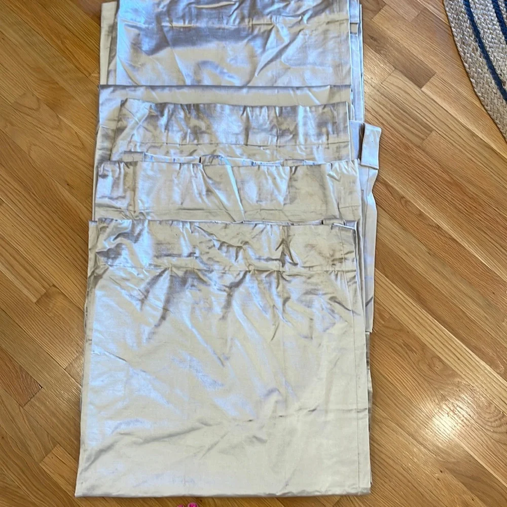 West Elm luster velvet curtain panels (4 panels in total)